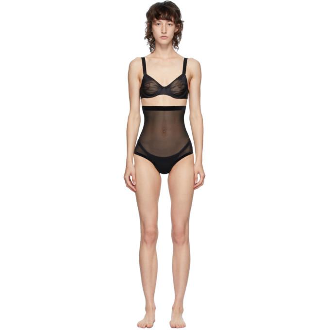 Wolford Black Tulle Control Briefs