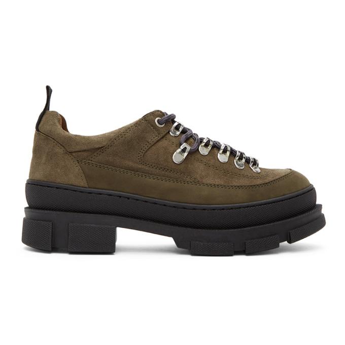 Won Hundred Green Suede Mandy Ankle Boots