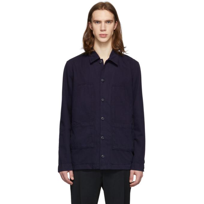 Wood Wood Navy Fabian Shirt