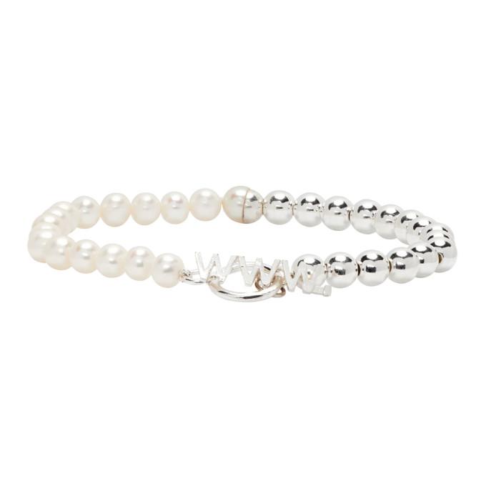 WWW.WILLSHOTT Silver Pearl Alternative Bracelet