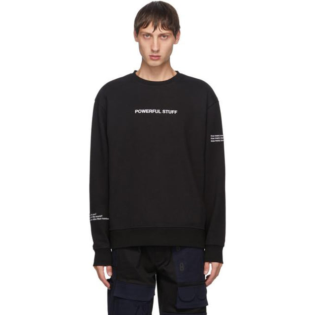 Xander Zhou Black Powerful Stuff Sweatshirt