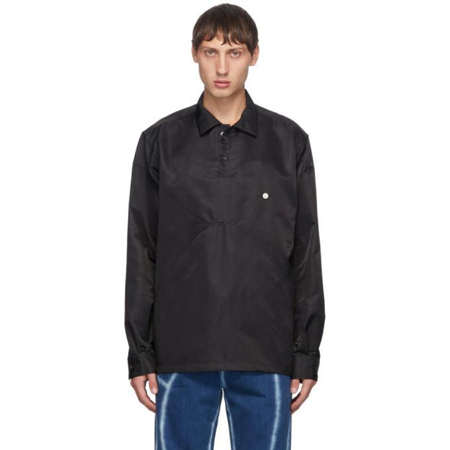 Xander Zhou Black Pullover Shirt