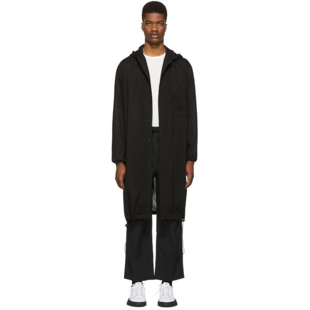 Y-3 Black Hooded Long Shirt