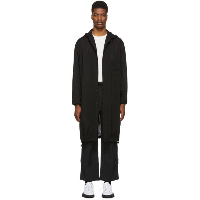 Y-3 Black Hooded Long Shirt
