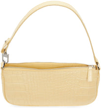 BY FAR Yellow Croc Rachel Shoulder Bag