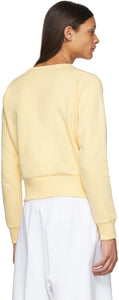 Random Identities Yellow Cropped Sweater