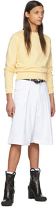 Random Identities Yellow Cropped Sweater