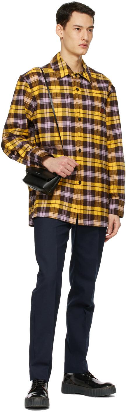 Acne Studios Yellow Plaid Over Shirt