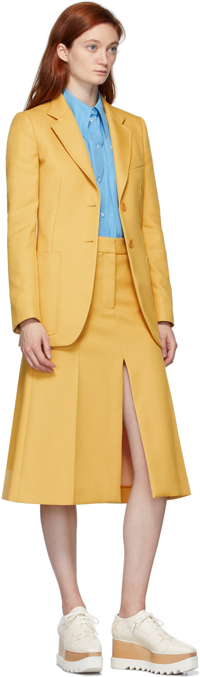 【送料&関税込】Stella McCartney Lindsay Tailored Jacket Stella McCartney Yellow Recycled Amanda Tailored Jacket