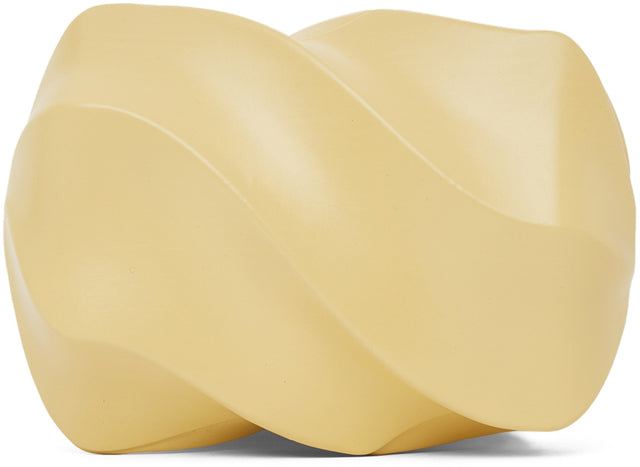 Bottega Veneta Yellow Whirl Spiral Clutch
