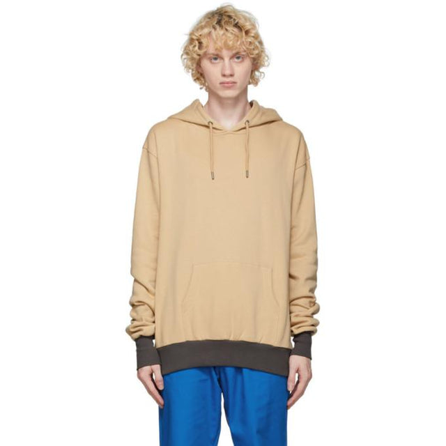 Youths in Balaclava Beige Yoke Hoodie