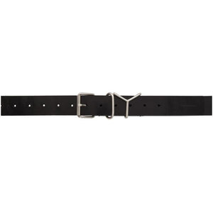 Y/Project Black and Silver Classic Y Belt