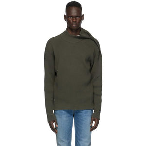 Y/Project Green Clipped Shoulder Turtleneck