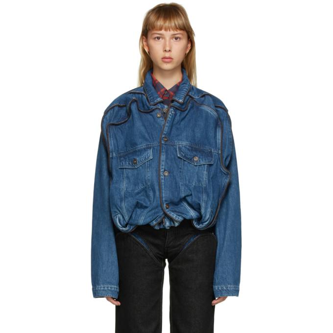 Y/Project Navy Denim Pop Up Jacket