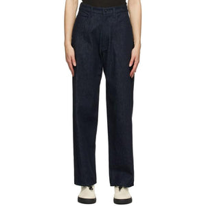 Ys Navy U-Side Stripe Jeans