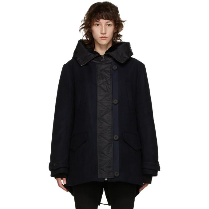 Yves Salomon - Army Navy Wool Hooded Parka