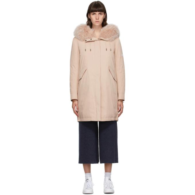 Yves Salomon - Army Pink Down Bachette Coat