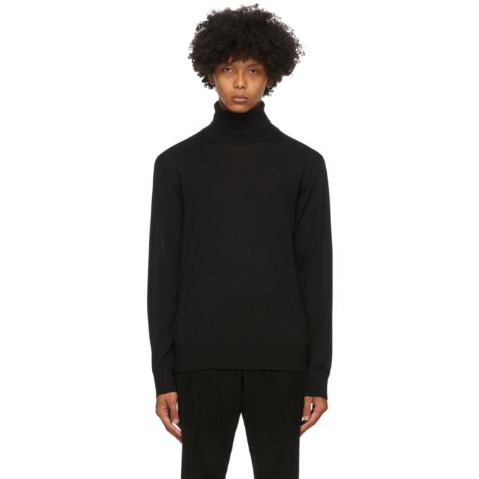 Z Zegna Black Wool Turtleneck