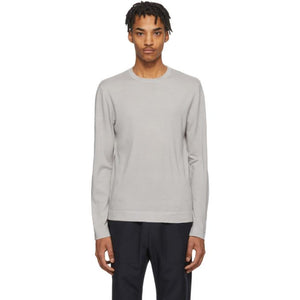 Z Zegna Grey Knit Crewneck Sweater